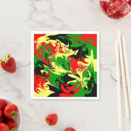Servilleta De Papel Swirls Afrocéntrico