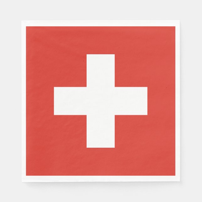 Servilleta De Papel Switzerland Flag (Anverso)