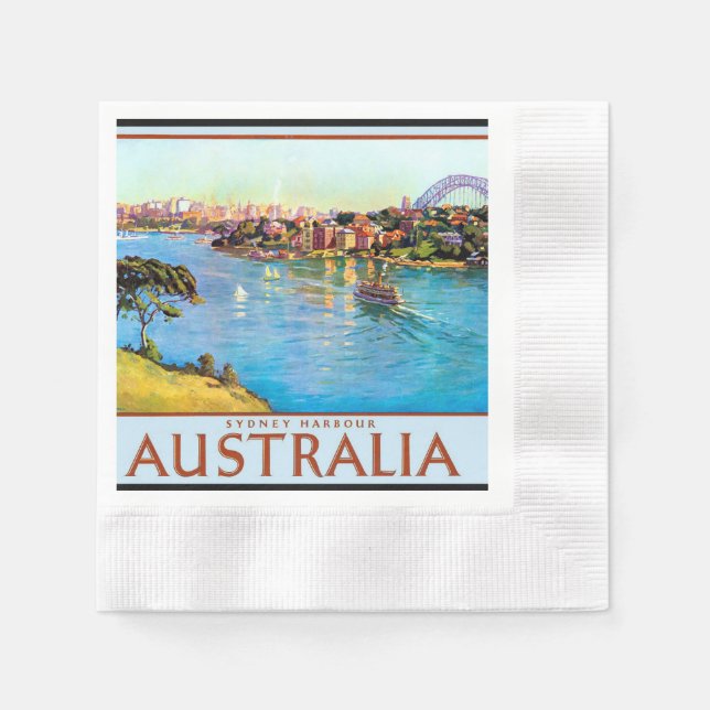Servilleta De Papel Sydney Harbour Australia (Anverso)