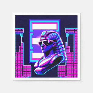 Servilleta De Papel Synthwave Pharaoh