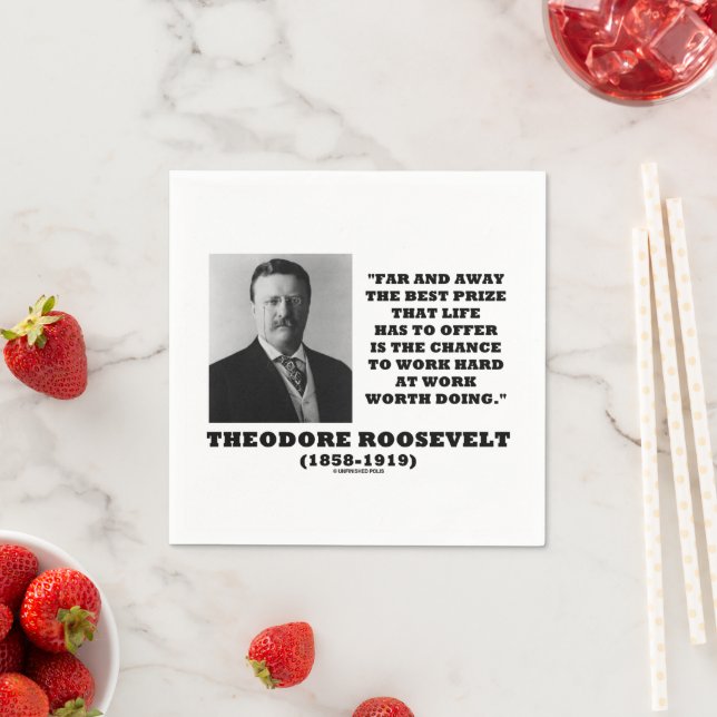 Servilleta De Papel T. Premio Roosevelt Oportunidades de trabajo duro (In situ)