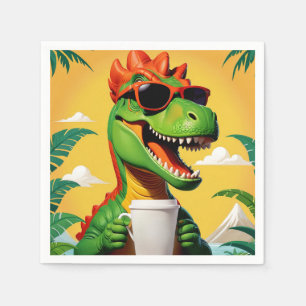 Servilleta De Papel T-Rex Dinosaur Divertido 