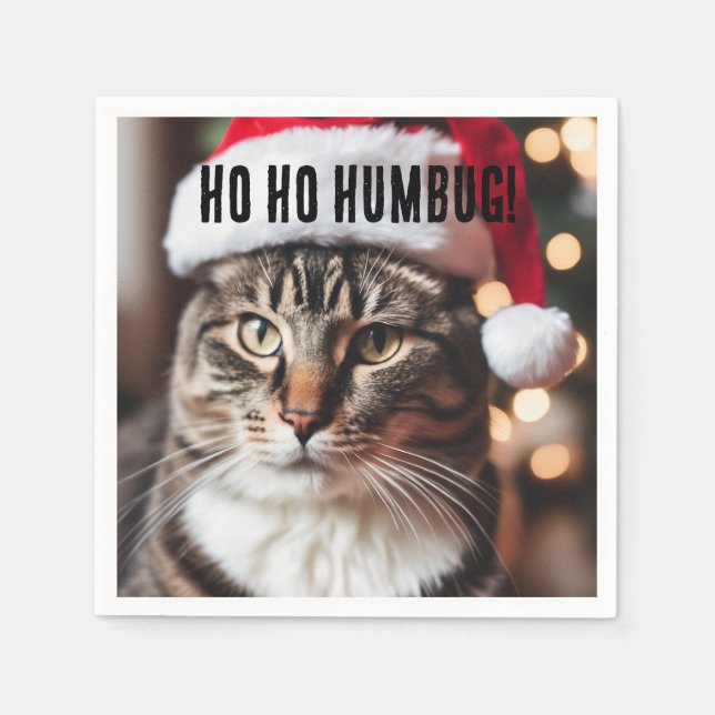 Servilleta De Papel Tabby festivo (Anverso)