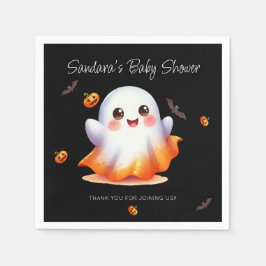 Servilleta De Papel Tabla de Baby Shower Cuo Boo Ghost