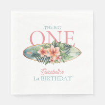 Tabla de Surf Floral The Big One 1er Cumpleaños