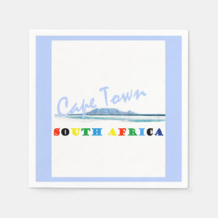 Servilleta De Papel Tabla Montaña Ciudad del Cabo Papel Napkin