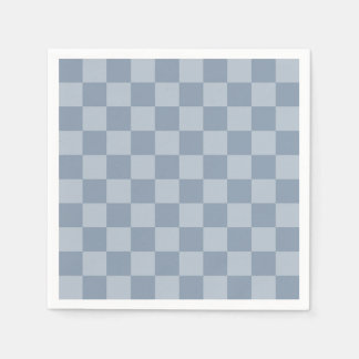 Servilleta De Papel Tablero de ajedrez azul polvoriento