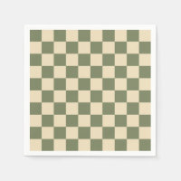 Tablero de ajedrez verde y beige claro