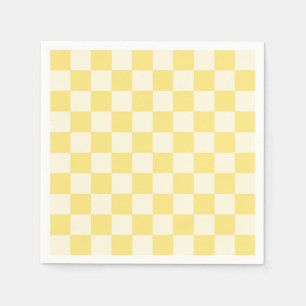 Servilleta De Papel Tablero de cheques amarillo