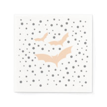 Tableware de Halloween festivo - Bat negro y Naran