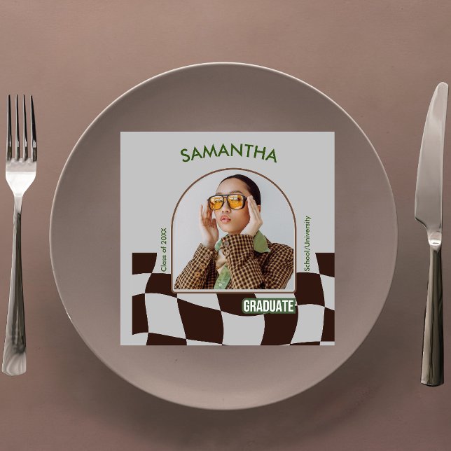 Servilleta De Papel Tableware de la fiesta de graduación retro de veri (Subido por el creador)