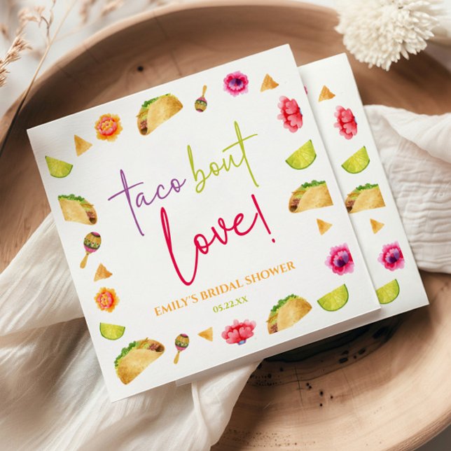 Servilleta De Papel ¡Taco Amor! Fiesta Despedida de Soltera (Subido por el creador)