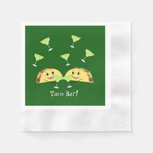 Servilleta De Papel Taco Bar Napkins (Anverso)