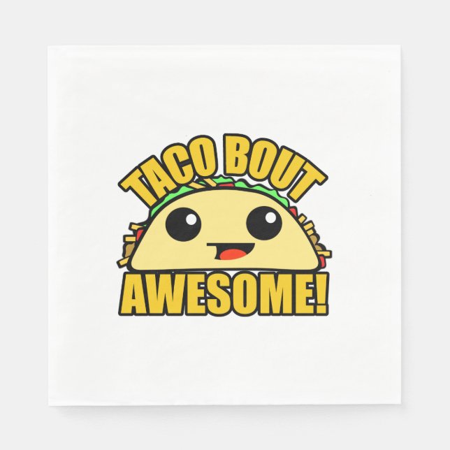 Servilleta De Papel Taco Bout Awesome (Anverso)