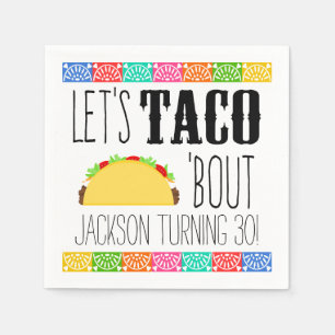 Servilleta De Papel Taco 'Bout Birthday Party