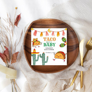 Servilleta De Papel Taco sobre favores de Baby Mexican Baby Shower
