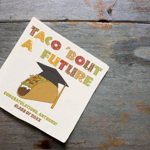 Servilleta De Papel Taco sobre una futura divertida fiesta de graduaci