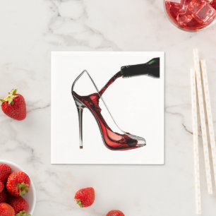 Servilleta De Papel Tacón y Vino