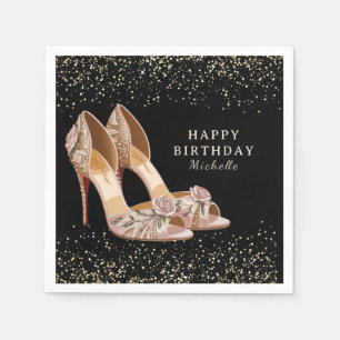 Servilleta De Papel Tacones Rojos Personalizados Fiesta de Cumpleaños