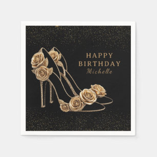 Servilleta De Papel Tacones Rojos Personalizados Fiesta de Cumpleaños