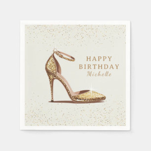Servilleta De Papel Tacones Rojos Personalizados Fiesta de Cumpleaños