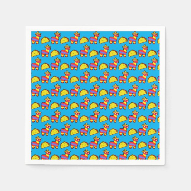 Servilleta De Papel Tacos + Pinatas (Anverso)