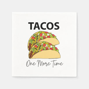 Servilleta De Papel Tacos Una Vez Más Comida Mexicana Fiesta de Tacos