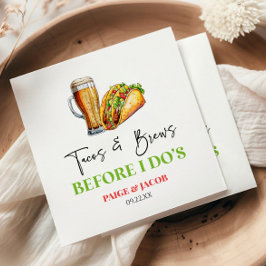 Servilleta De Papel ¡Tacos y Cervezas Antes de Casarme! Cena de Ensayo