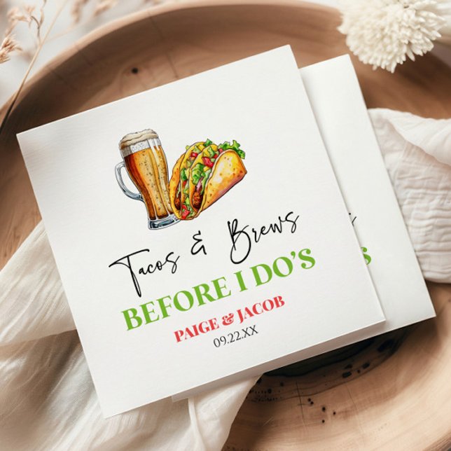 Servilleta De Papel Tacos y Cervezas Antes de ¡Yo Lo Hago! Cena de Ens (Subido por el creador)