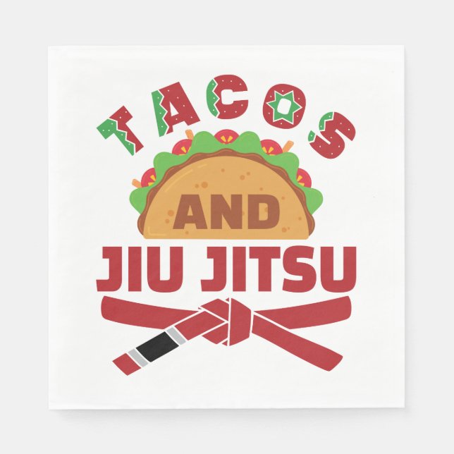 Servilleta De Papel Tacos y Jiu Jitsu (Anverso)