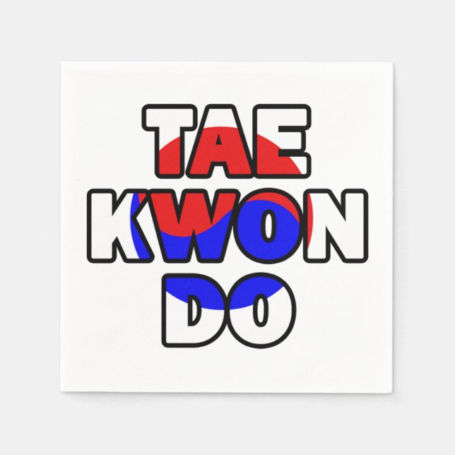 Servilleta De Papel Taekwondo (Anverso)