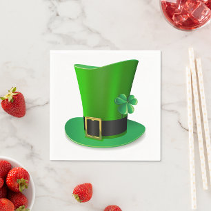 Servilleta De Papel Tall St Patricks Day Gorra Napkins de papel