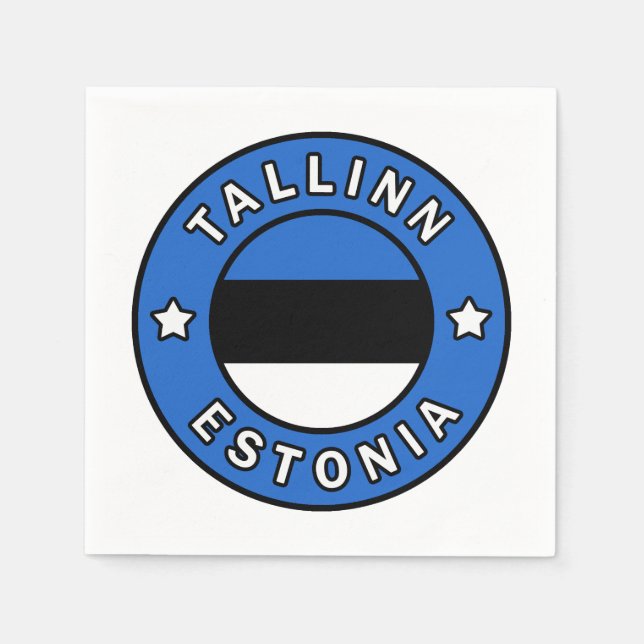 Servilleta De Papel Tallín Estonia (Anverso)