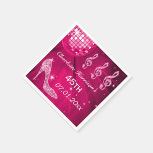 Servilleta De Papel Talones 45.os de la bola de discoteca y de la