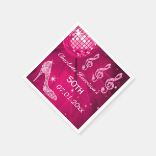 Servilleta De Papel Talones 50.os de la bola de discoteca y de la