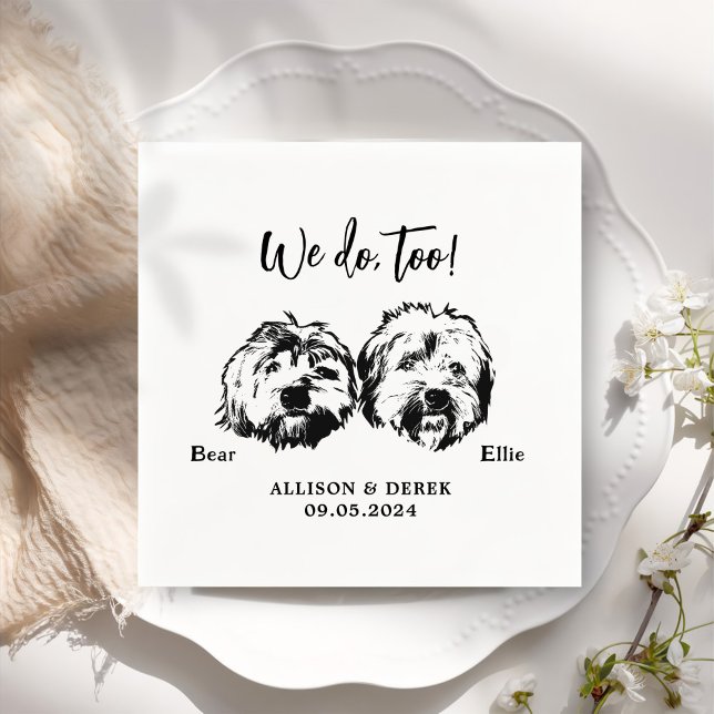 Servilleta De Papel También hacemos Mascotas Personalizado Boda de dib (Subido por el creador)