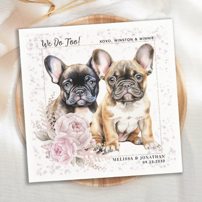 Servilleta De Papel También lo hacemos Bulldog francés Boda de perro c (Subido por el creador)