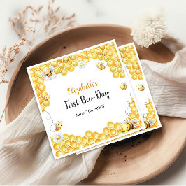 Servilleta De Papel Tan Dulce Cumpleaños Abeja