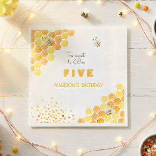 Servilleta De Papel Tan dulce de cumpleaños para los niños de las abej