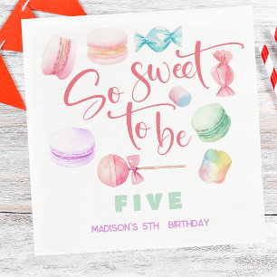 Servilleta De Papel Tan dulce de ser... cumpleaños de niños.