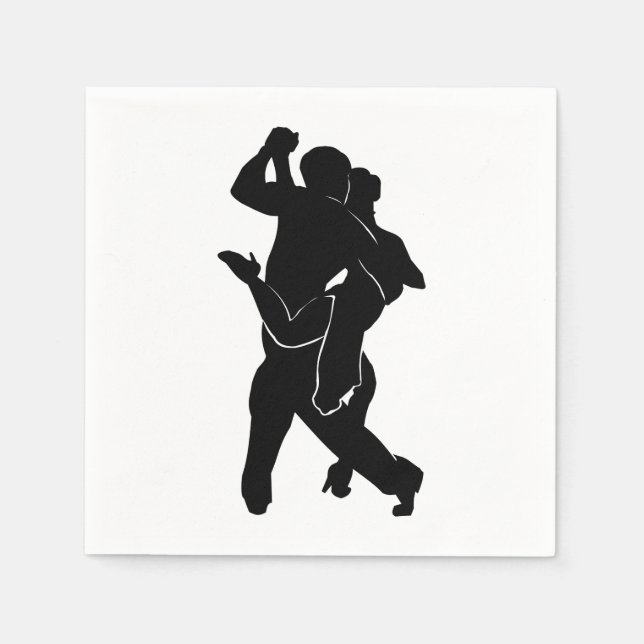 Servilleta De Papel Tango Dancers Napkins (Anverso)