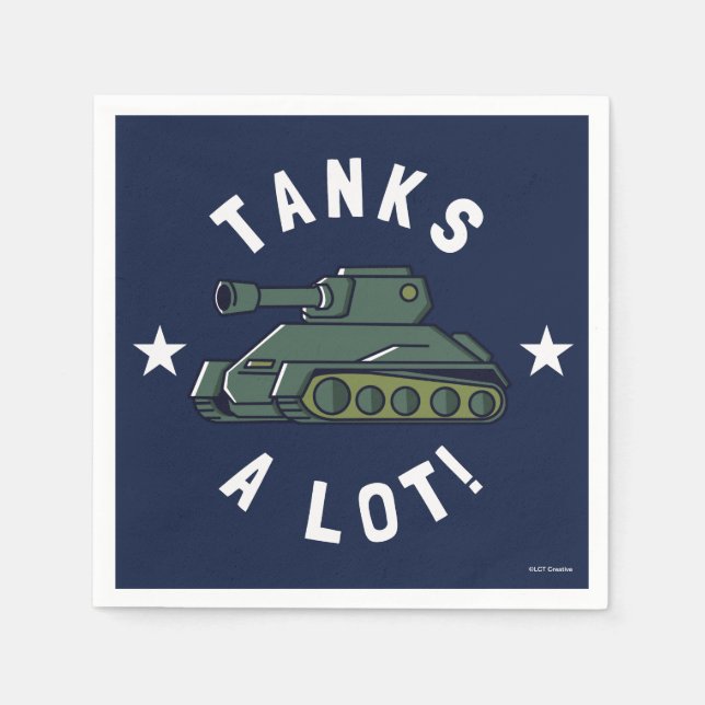 Servilleta De Papel Tanques A Lot (Anverso)