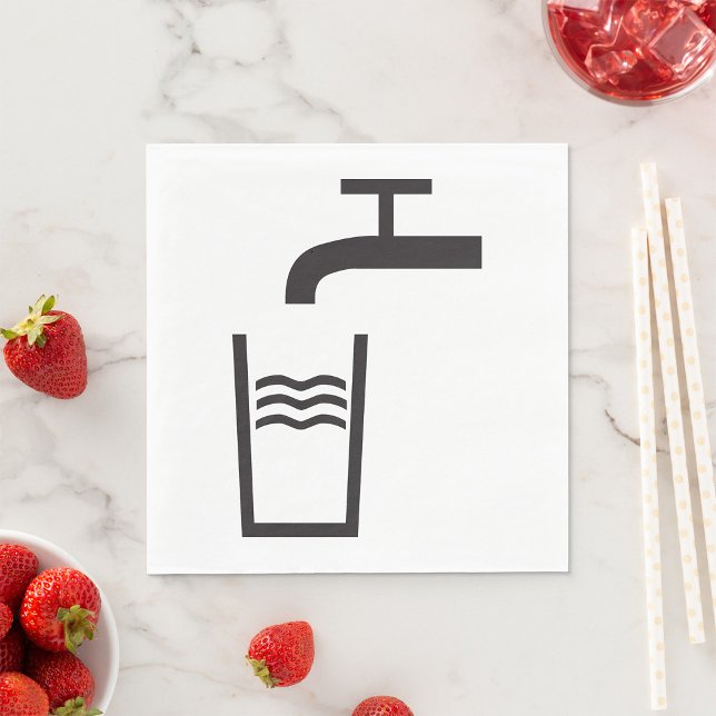 Servilleta De Papel Tap Water Symbol (Subido por el creador)
