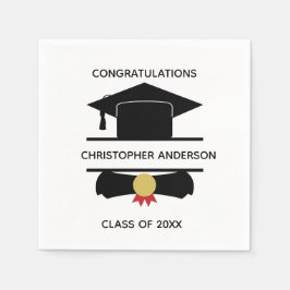 Servilleta De Papel Tapa de graduación universitaria personalizada Dip