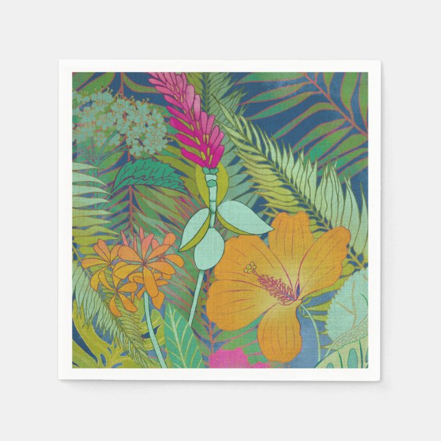 Servilleta De Papel Tapiz tropical II (Anverso)
