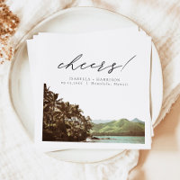 Tarjeta de detalles de boda HAWAII Tropical Hawaii