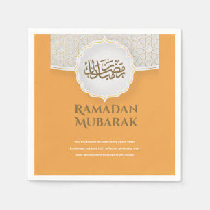 Servilleta De Papel Tarjeta de Eid Mubarak con Masjid