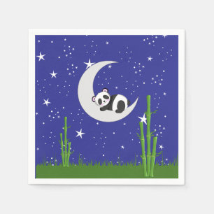 Servilleta De Papel Tarjeta de felicitación plegada Panda Nuevo Bebé