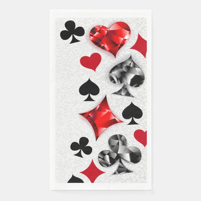 Servilleta De Papel Tarjeta de juego de jugador de póquer se adapta a  (Anverso)