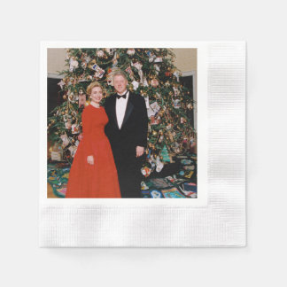 Servilleta De Papel Tarjeta de Navidad del presidente estadounidense B